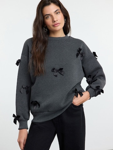 Trendyol Sweatshirt in Grau: Vorderseite