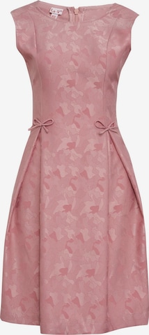 La V Dress 'Feestelijke jurk met strikken' in Pink: front
