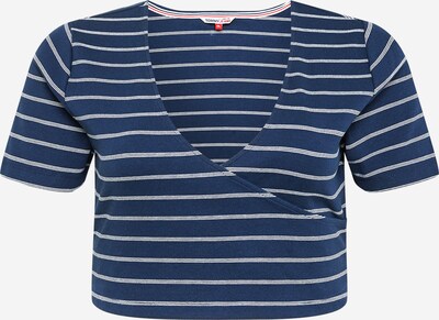 Tommy Jeans Curve Majica u mornarsko plava / bijela, Pregled proizvoda