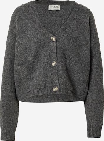VERO MODA Strickjacke 'Gemma' in Grau: Vorderseite