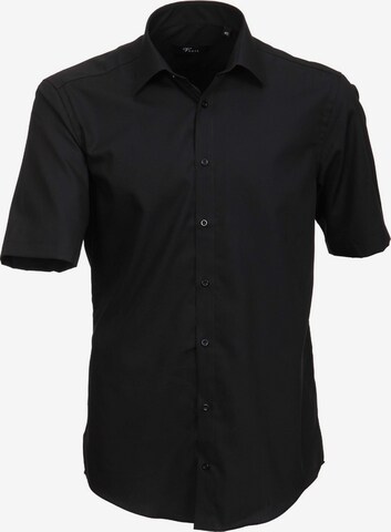 CASAMODA Regular fit Overhemd in Zwart: voorkant