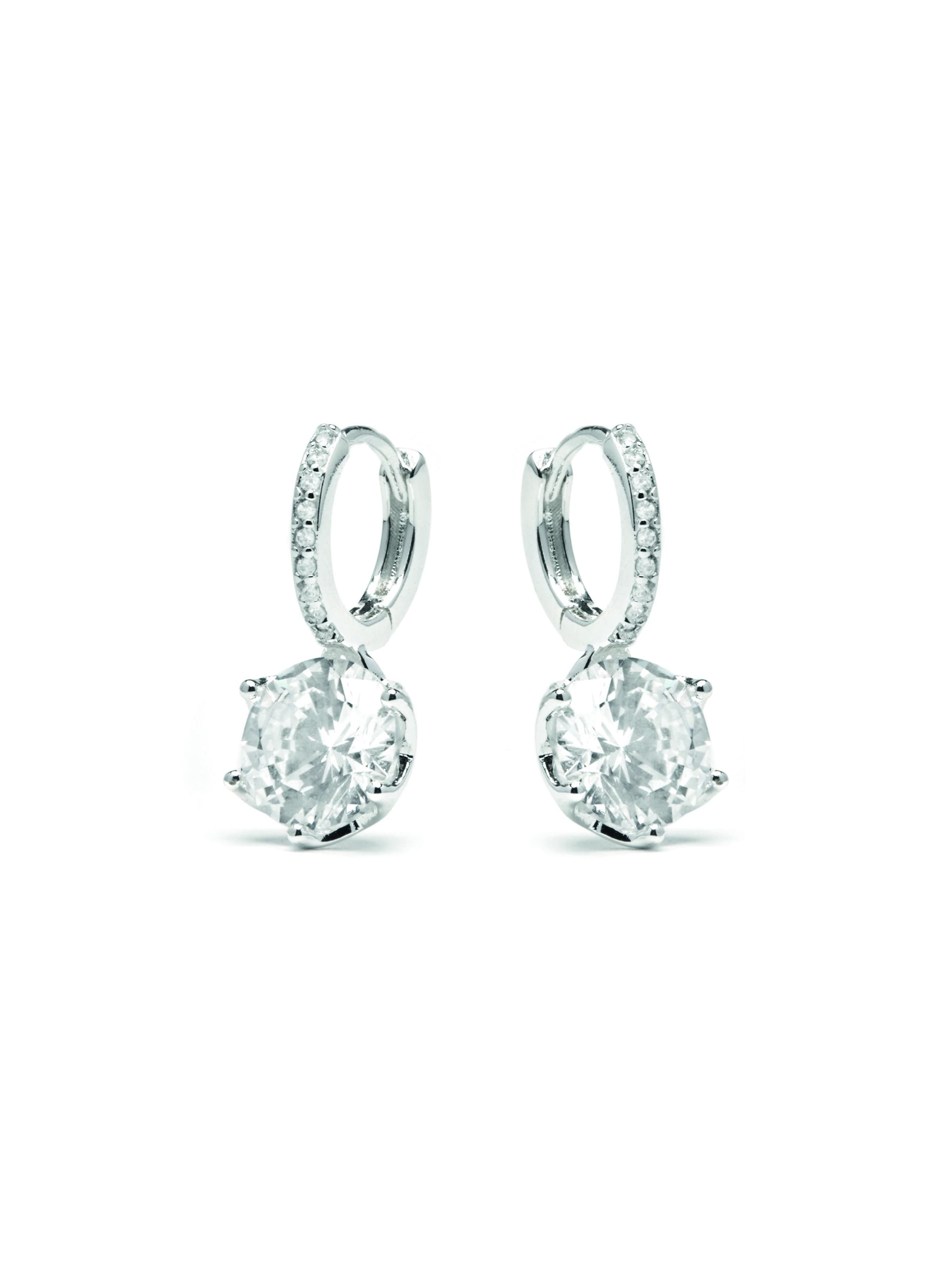 Luxenter Earrings 'Musban' in Silver: front
