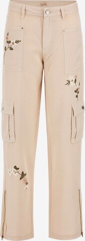 GUESS Regular Cargohose in Beige: predná strana