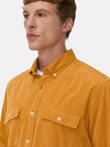 CAMEL ACTIVE Regular Fit Langarmhemd mit aufgesetzten Taschen in Gelb