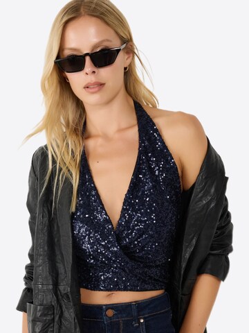 No Matter What Gebreide top in Blauw: voorkant