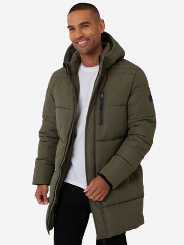 Threadbare Mantel 'Strike' in Grün: Vorderseite