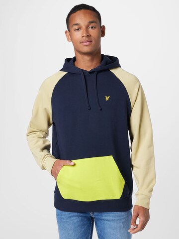 Sweat-shirt Lyle & Scott en bleu : devant