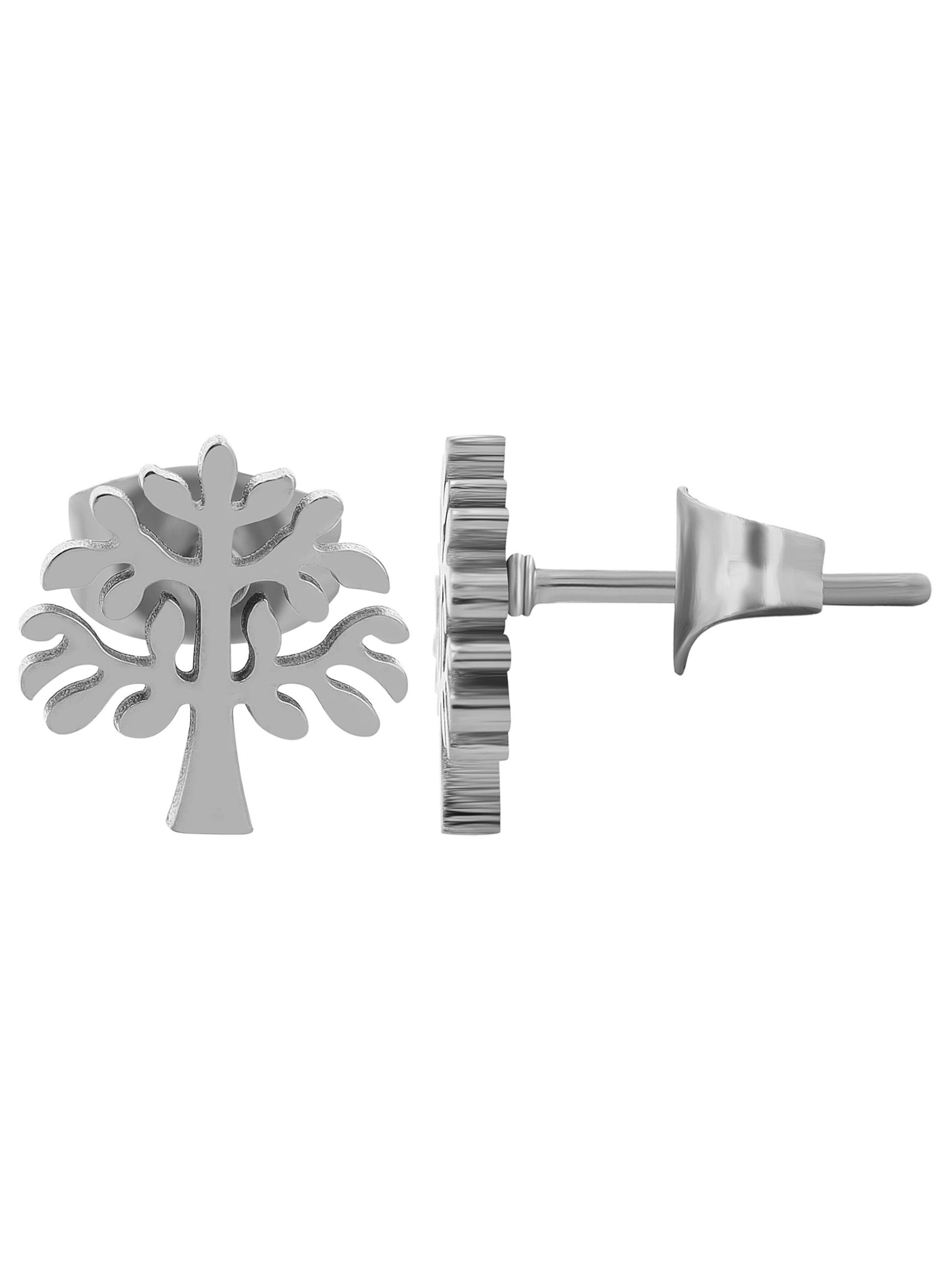 Akzent Earrings 'Vale, hautverträglich' in Silver: front