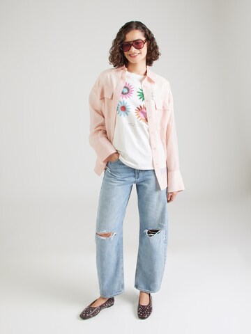 Fabienne Chapot Shirt 'Steve Sketchbook' in Beige