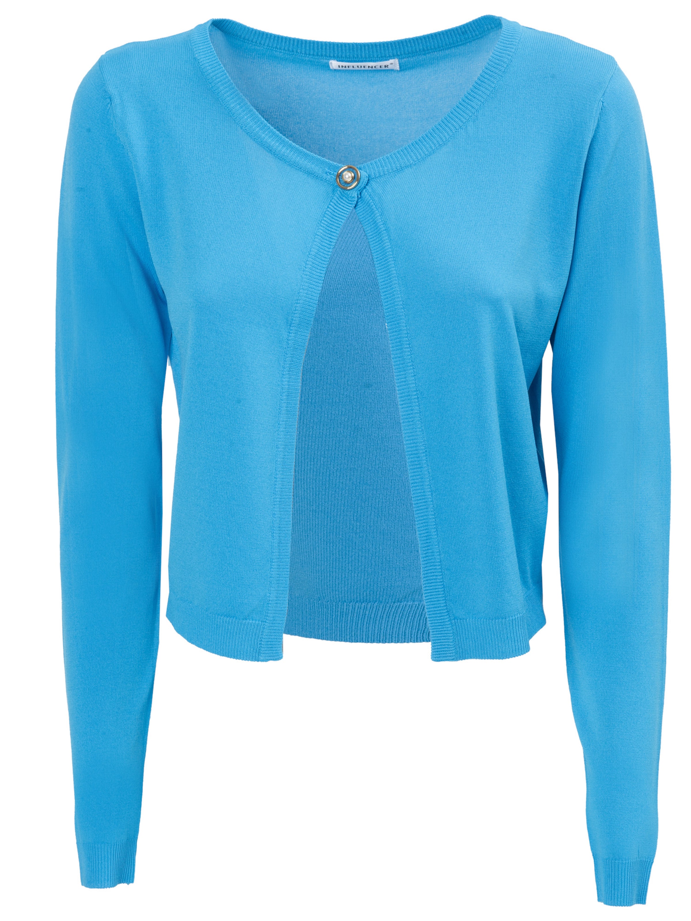 Influencer Knit cardigan in Blue: front