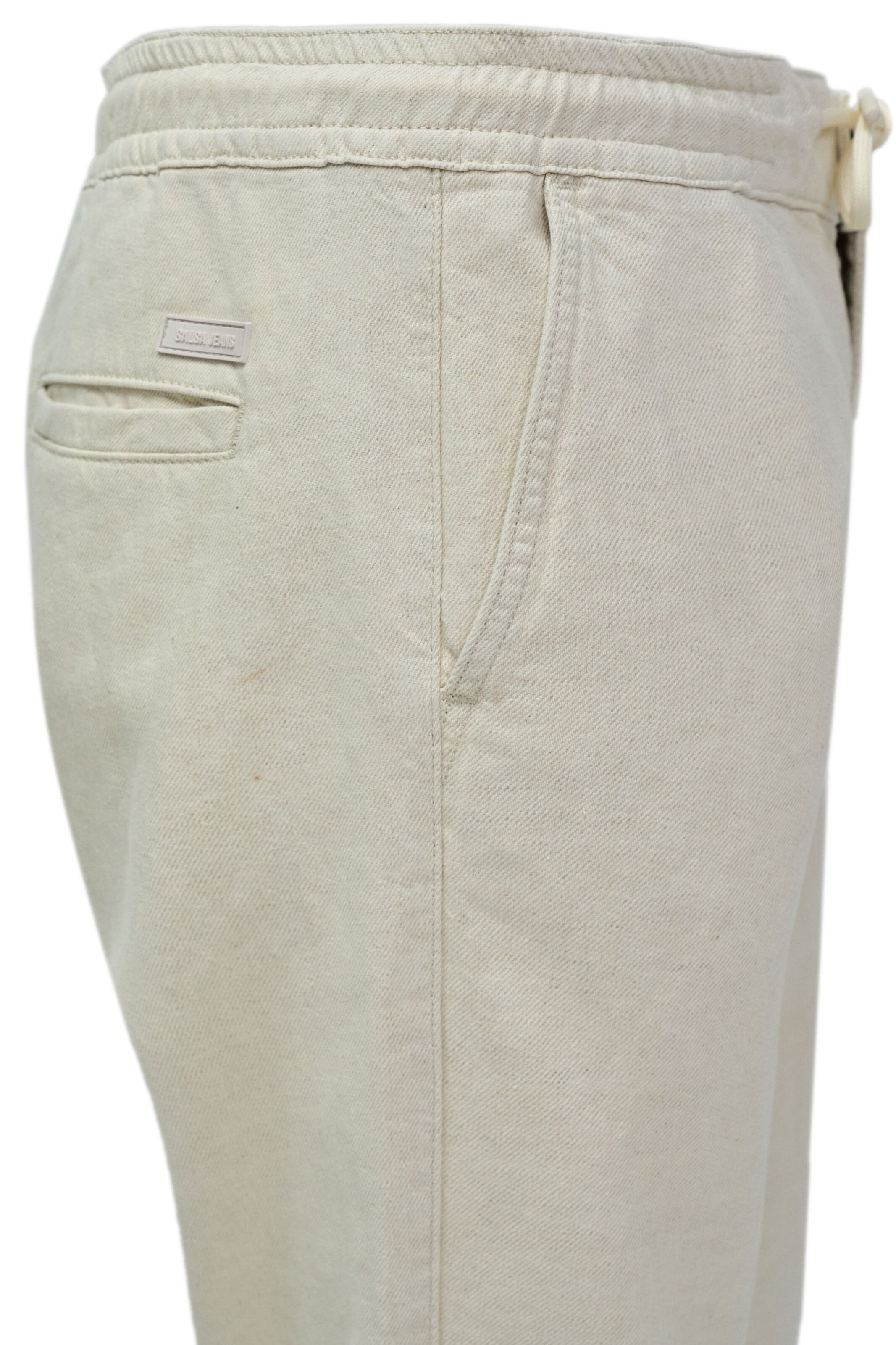 Coupe slim Pantalon chino Salsa Jeans en beige