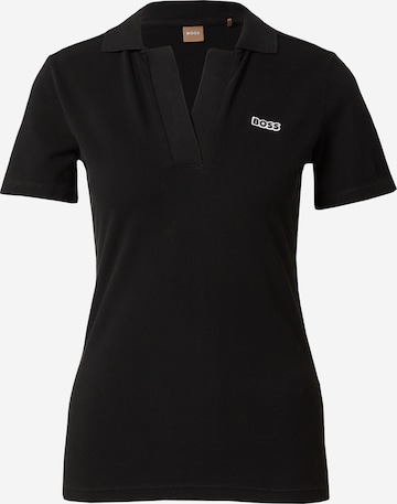 BOSS Orange - Camiseta 'Etri' en negro: frente