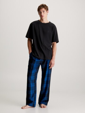 Calvin Klein Underwear Дълга пижама в черно: отпред