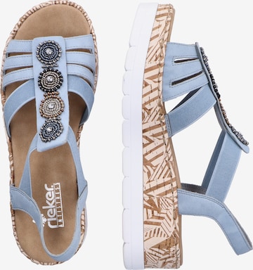 Rieker Strap Sandals in Blue