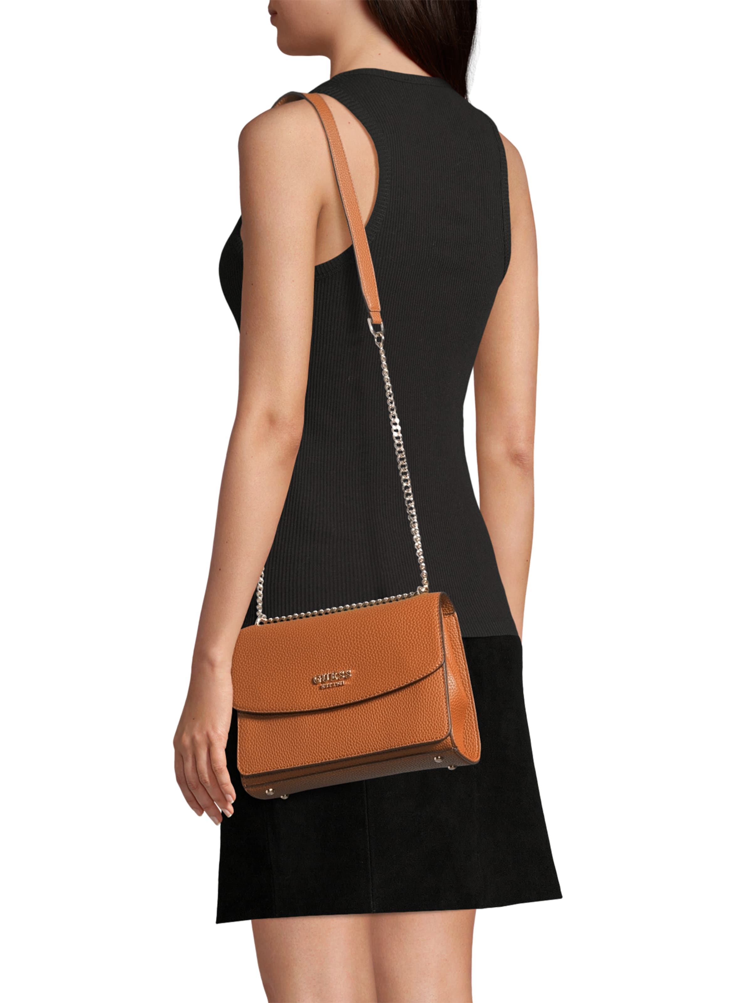 GUESS Schoudertas 'Calista' in Bruin