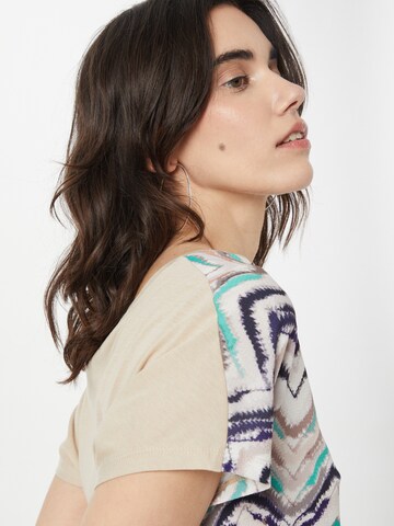 Key Largo - Camiseta 'Ethno' en beige