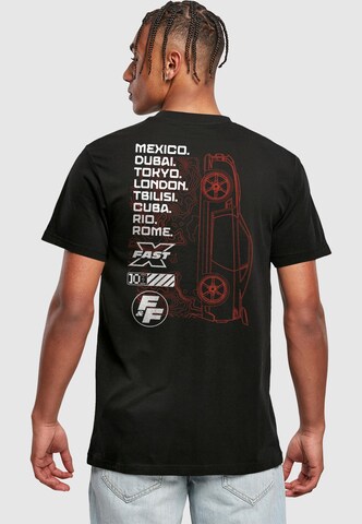 Merchcode Shirt 'Fast X - Cities' in Schwarz: predná strana