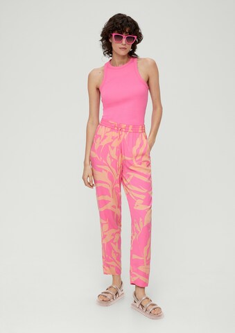 s.Oliver Tapered Pants in Pink