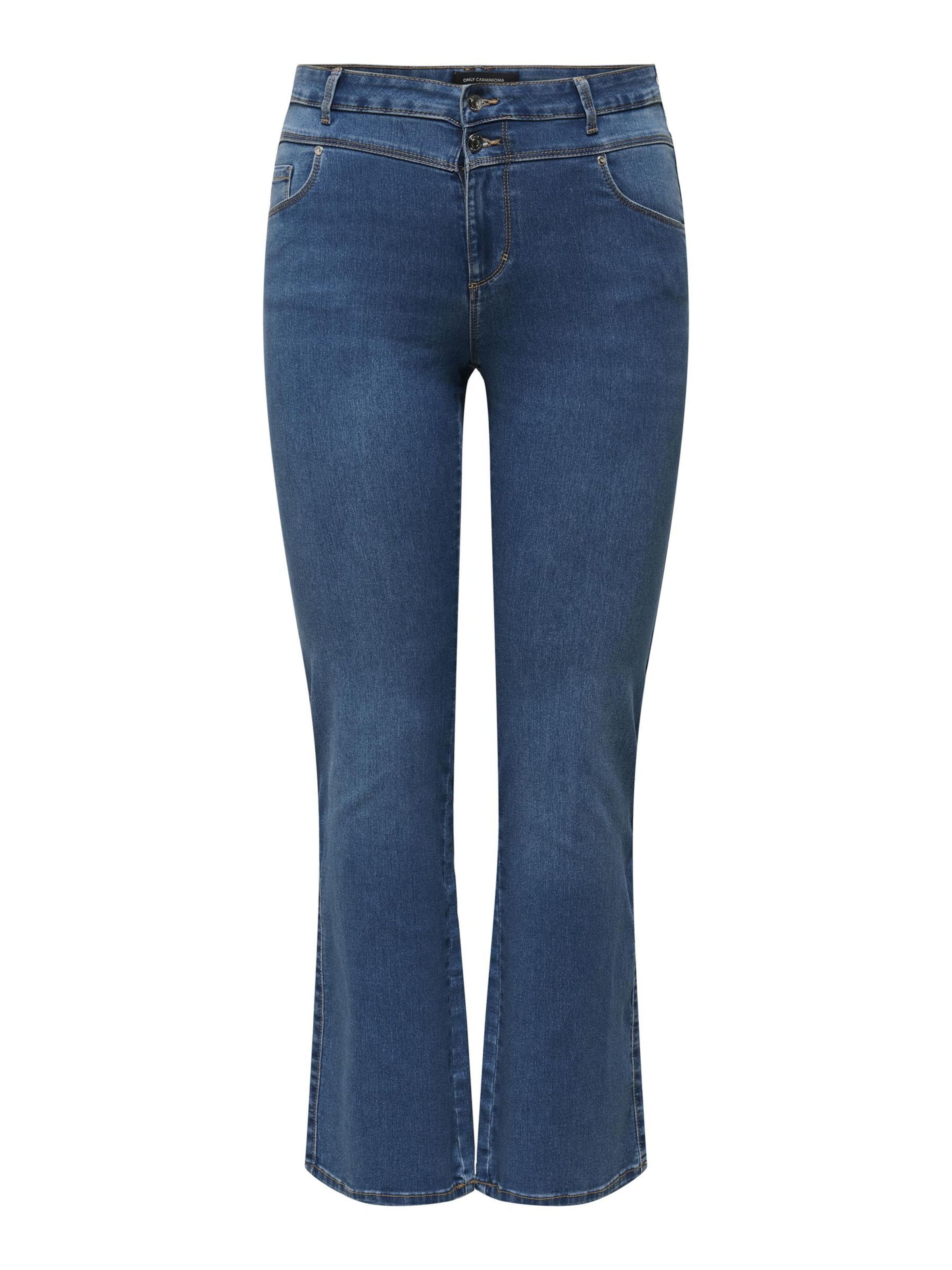 ONLY Carmakoma Flared Jeans 'CARAugusta' in Blue: front