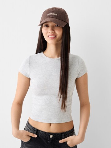 Bershka Cap in Grau