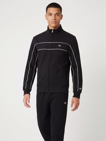 Champion Sweat jacket 'FULL ZIP' in Black: front