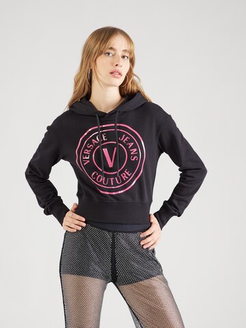 Sweat-shirt Versace Jeans Couture en noir : devant