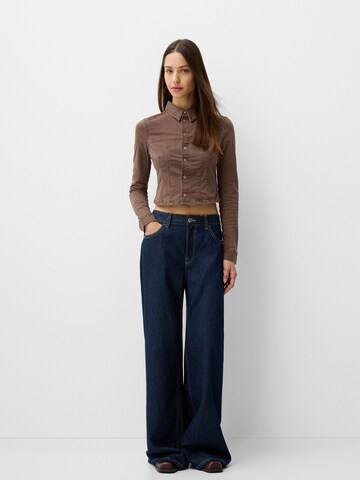 Chemisier Bershka en marron