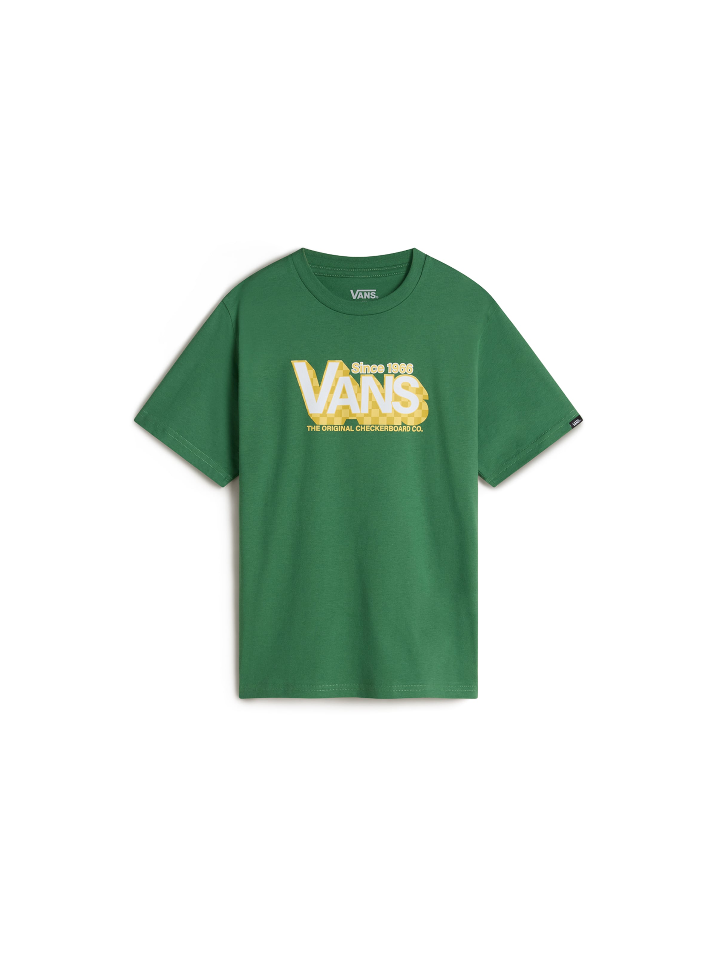 VANS Тениска в зелено: отпред