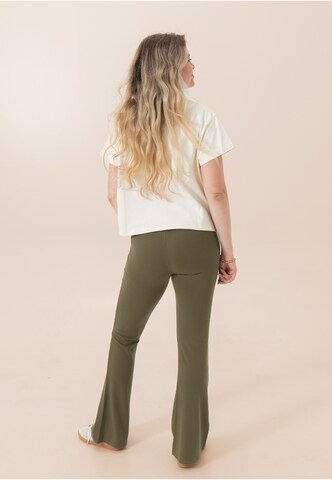 OH APRIL Bootcut Legginsy 'Tia' w kolorze zielony