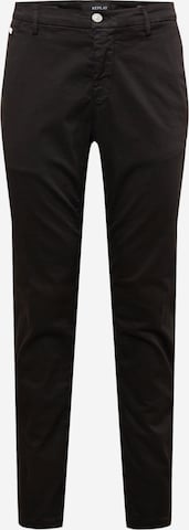 REPLAY Slim fit Chino Pants 'BENNI' in Black: front