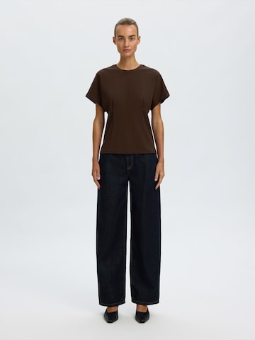 SELECTED Shirt 'SLWERA' in Brown