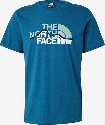 Maglietta 'Mountain Line' di THE NORTH FACE in blu: frontale