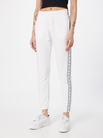 Champion Authentic Athletic Apparel Tapered Broek in Wit: voorkant