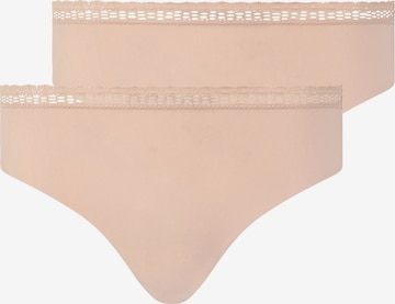 Slip Chantelle en beige : devant