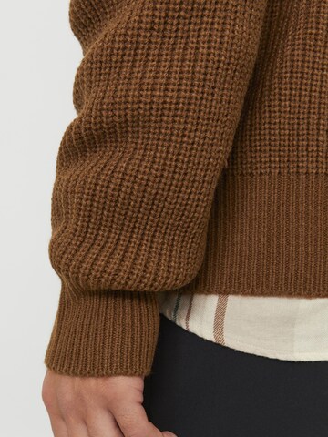 JACK & JONES Sweater 'Carter' in Brown