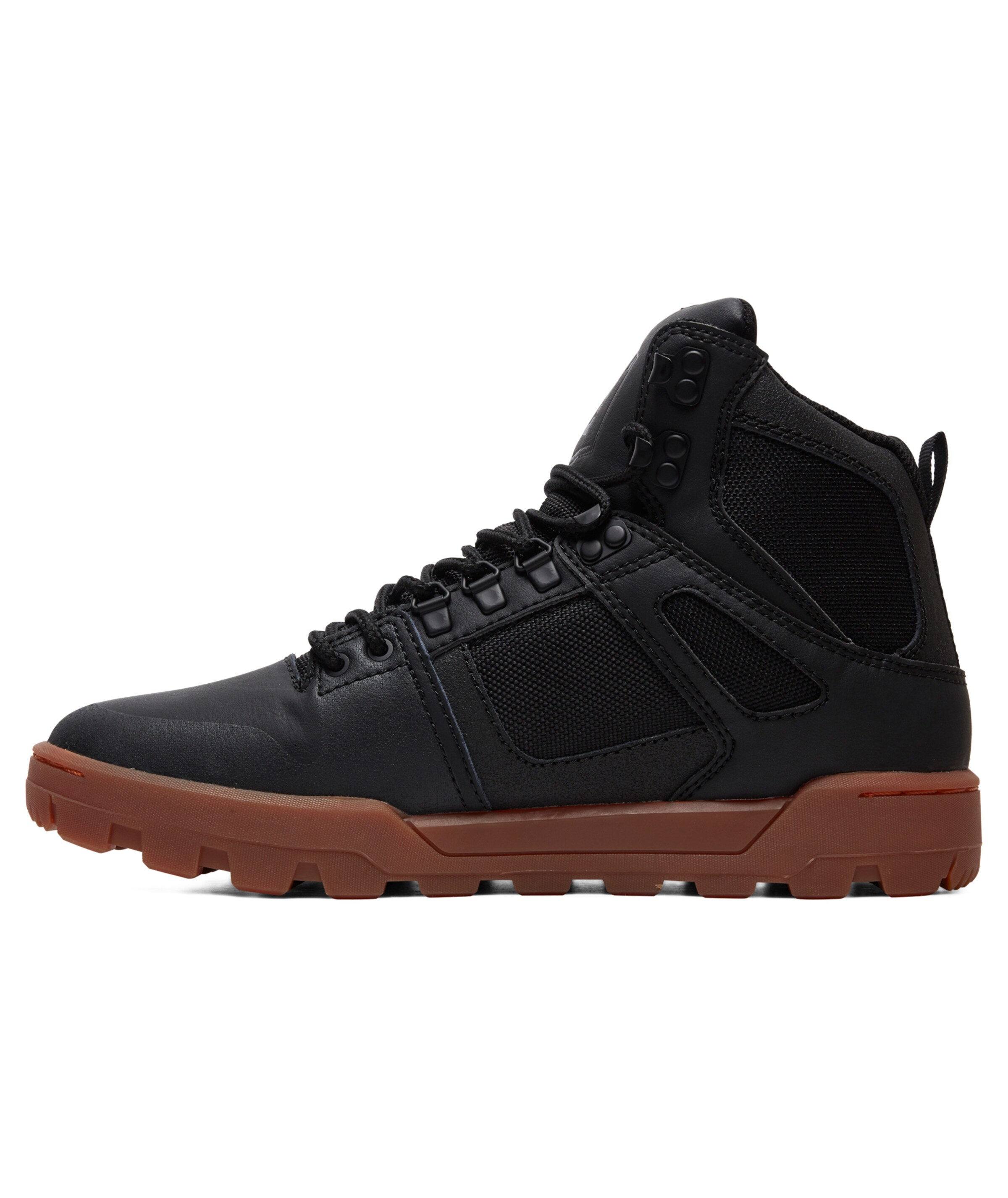 DC Shoes High-Top Sneakers in Black: front
