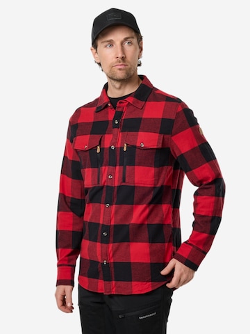 SWEDEMOUNT Regular fit Traditional button up shirt 'Nordkap' in Red