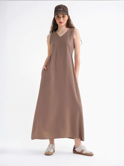 MixRay Kleid 'Maxi'‌‌‌‌‌‌‌‌‌ in 36 in mokka, Produktansicht