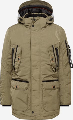 TOM TAILOR Between-Seasons Parka in Green: front