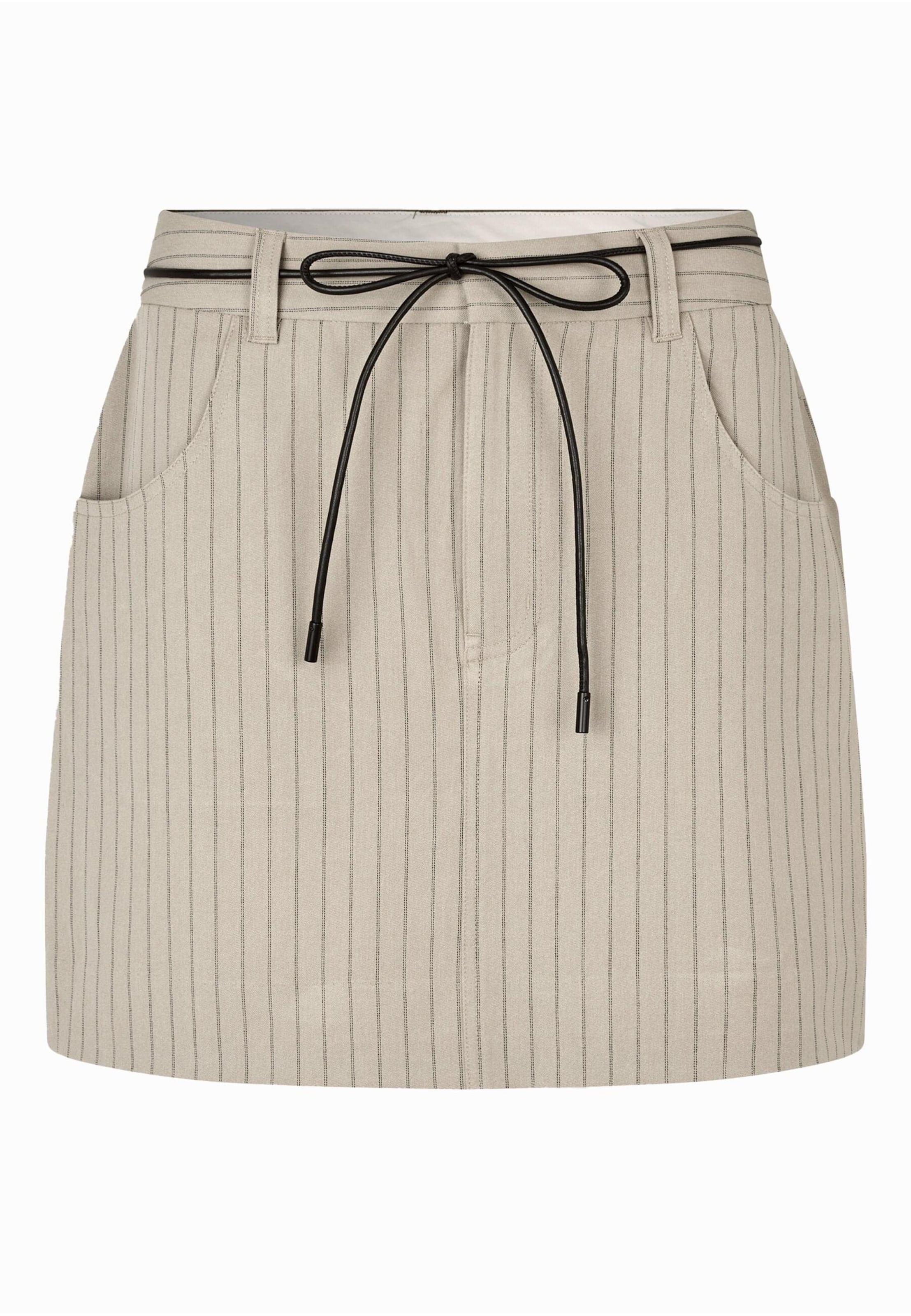 SECOND FEMALE Rayures Mini Skirt ' ' in camel, Produktansicht