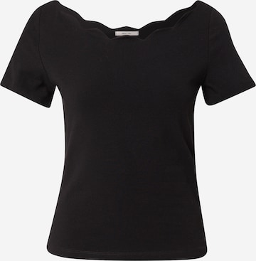 ABOUT YOU Μπλουζάκι 'Charlotta' σε μαύρο: μπροστά