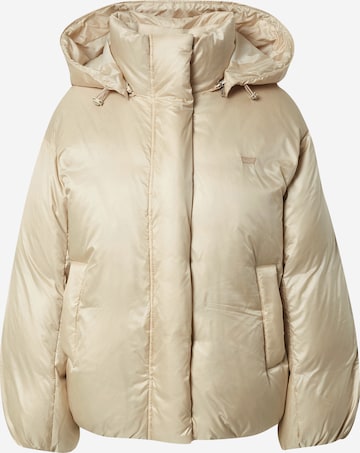 LEVI'S ® Vinterjakke 'Pillow Bubble Shorty' i beige: forside