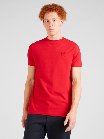 Karl Lagerfeld Тениска в червено: отпред