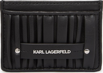 Karl Lagerfeld - Estuche 'Kushion' en negro: frente