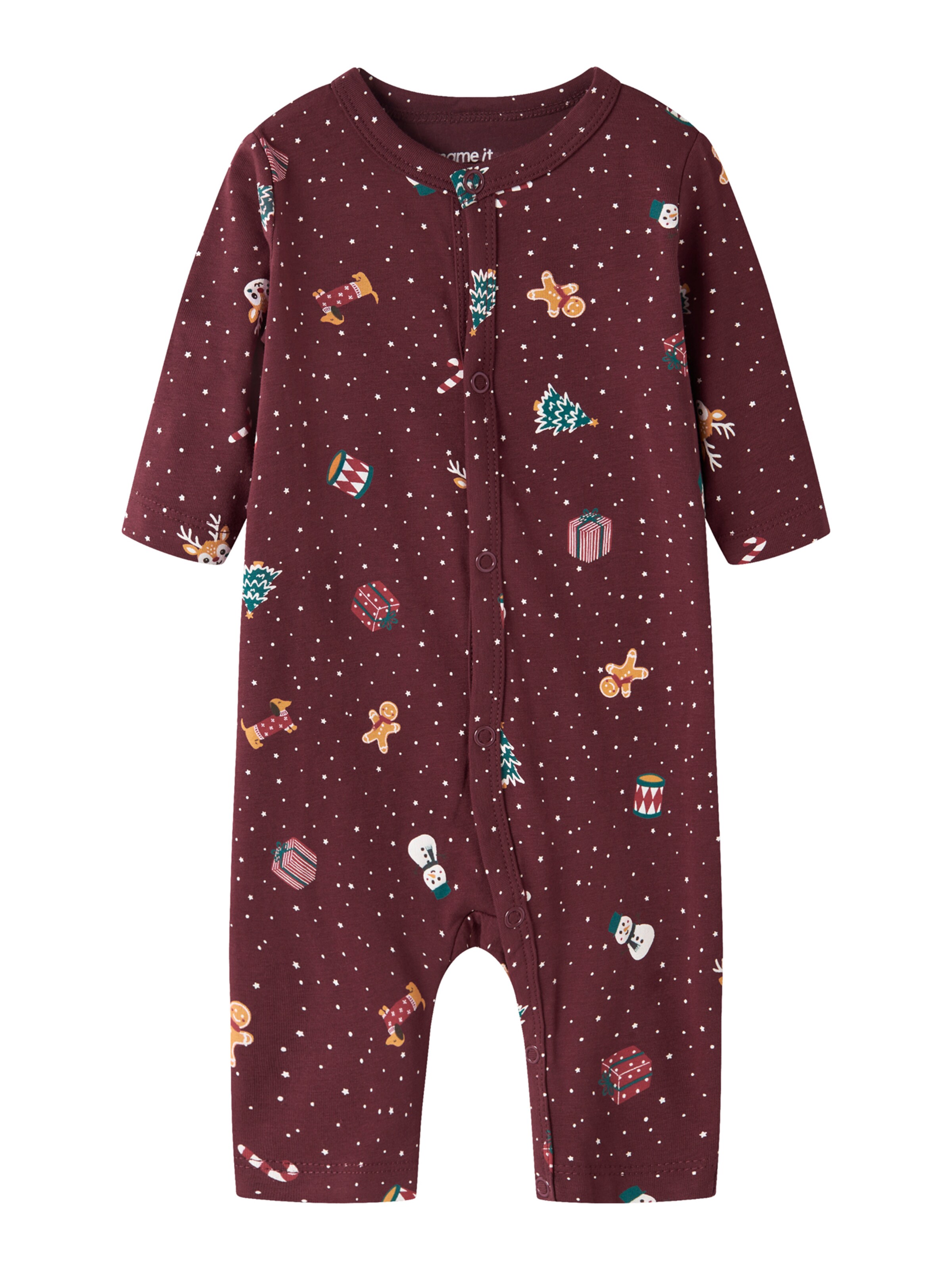 NAME IT Pajamas 'NBNVISMAS' in Red: front
