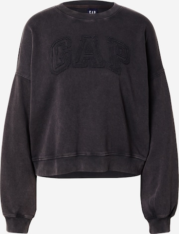 Bluză de molton de la GAP pe negru: față
