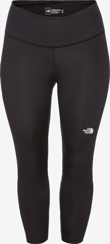 THE NORTH FACE Skinny Workout Pants in Black: front