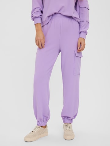 Pantalon cargo 'Izadagny' VERO MODA en violet : devant