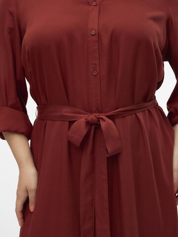 Vero Moda Curve Blusekjole 'BUMPY' i brun