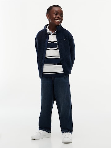 TOMMY HILFIGER Fleece jas in Blauw